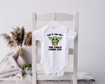 Baby Yoda Baby Coming Onesie