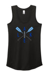 Lake SUP with Blue Paddles Ladies' Perfect Tri Racerback Tank