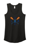 Lake SUP with Orange Paddles Ladies' Perfect Tri Racerback Tank Template