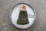 Customizable National Forest Sign Beanie with Pom or Patch