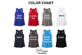 Star Spangled Hammered Ladies Gathered Back Tank Top