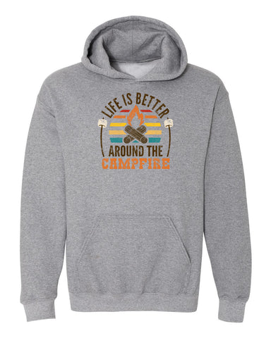 Camping Life is Better by a Campfire Sweatshirt Template