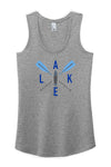 Lake SUP with Blue Paddles Ladies' Perfect Tri Racerback Tank