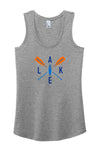 Lake SUP with Orange Paddles Ladies' Perfect Tri Racerback Tank Template