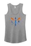 Lake SUP with Orange Paddles Ladies' Perfect Tri Racerback Tank Template