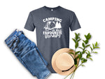 Camping Therapy Tent/White T-Shirt