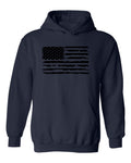 Black Distressed Flag Sweatshirt