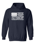 White Distressed Flag Sweatshirt