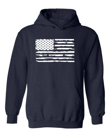 White Distressed Flag Sweatshirt