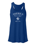 America Ladies Gathered Back Tank Top