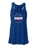 Boom Bitch Ladies Gathered Back Tank Top