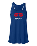 'Merica Ladies Gathered Back Tank Top