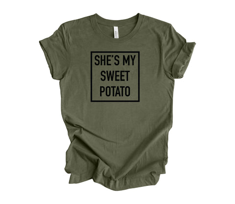 He's / She's My Sweet Potato / I Yam Unisex T-Shirt