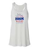 Boom Bitch Ladies Gathered Back Tank Top