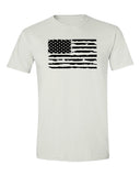 Black Distressed Flag T-Shirt