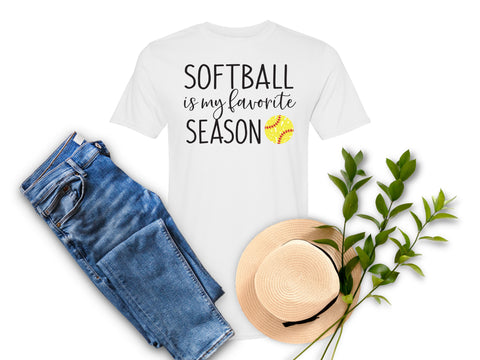 Softball is my Favorite Season T Shirt K M Custom Creations